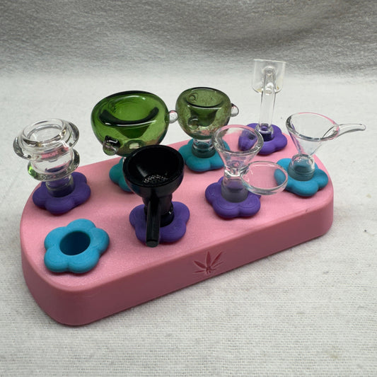 8 Piece Bowl, Banger Stand for 10mm, 14mm, and 18mm