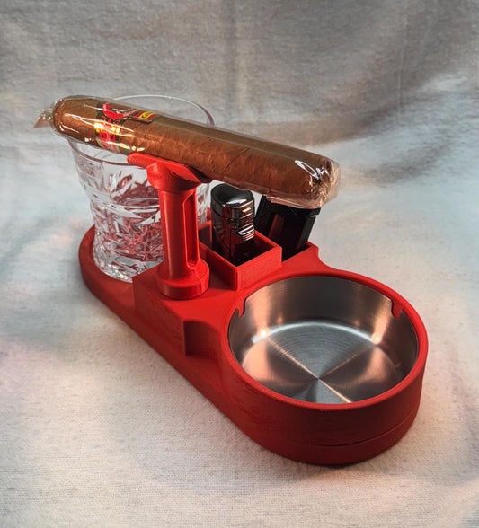 Coaster with Cigar holder and ashtray