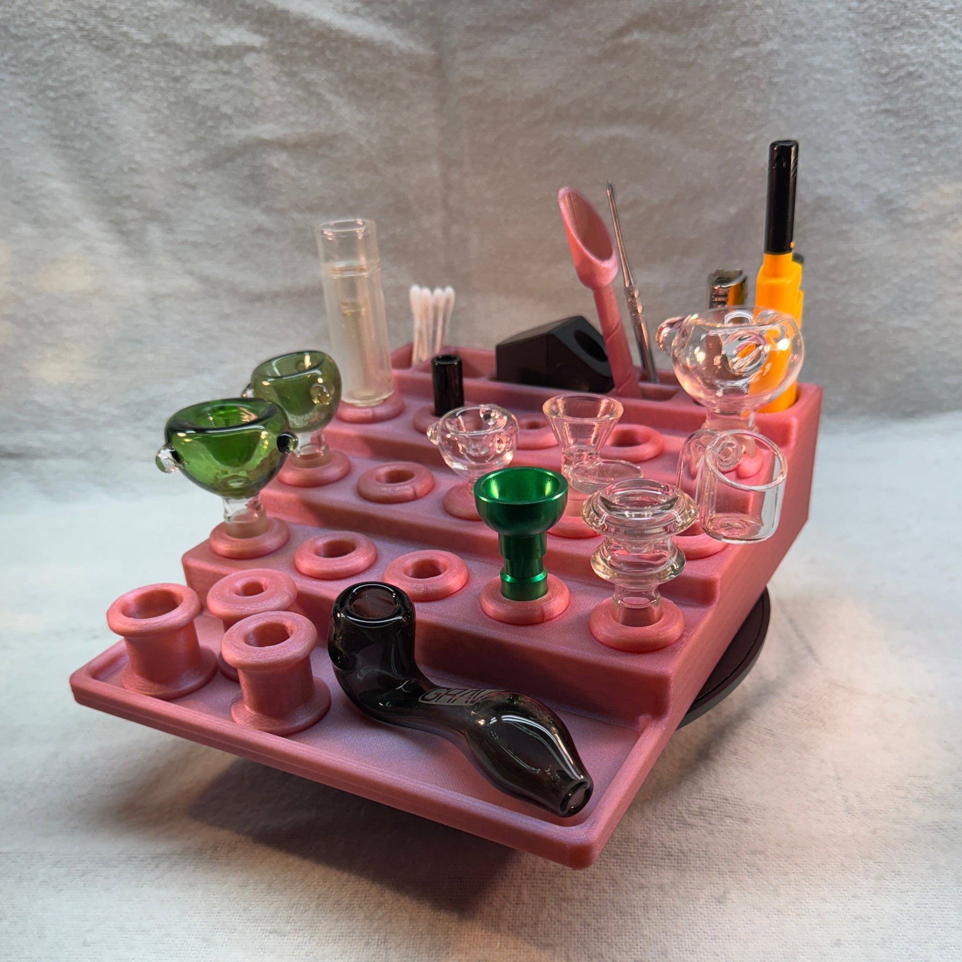 15 Piece Bowl, Banger Display Workstation Stand with tool holders