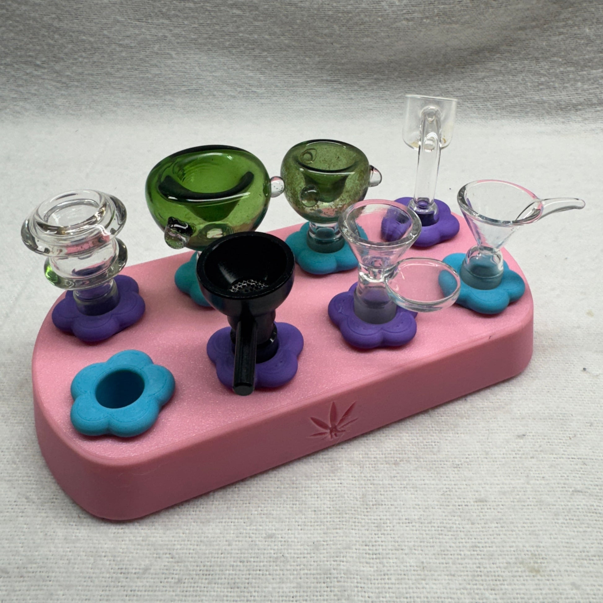 8 Piece Bowl, Banger Stand for 10mm, 14mm, and 18mm