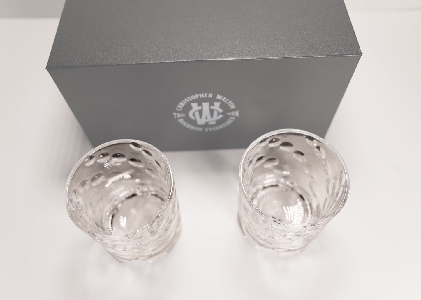 Spinning Bubbles Bourbon Rocks Glass, 8.5oz