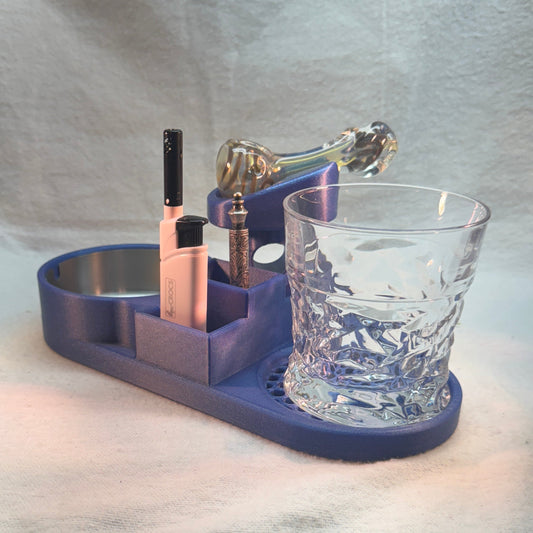 Coaster with Ashtray and Holder for your Pipe