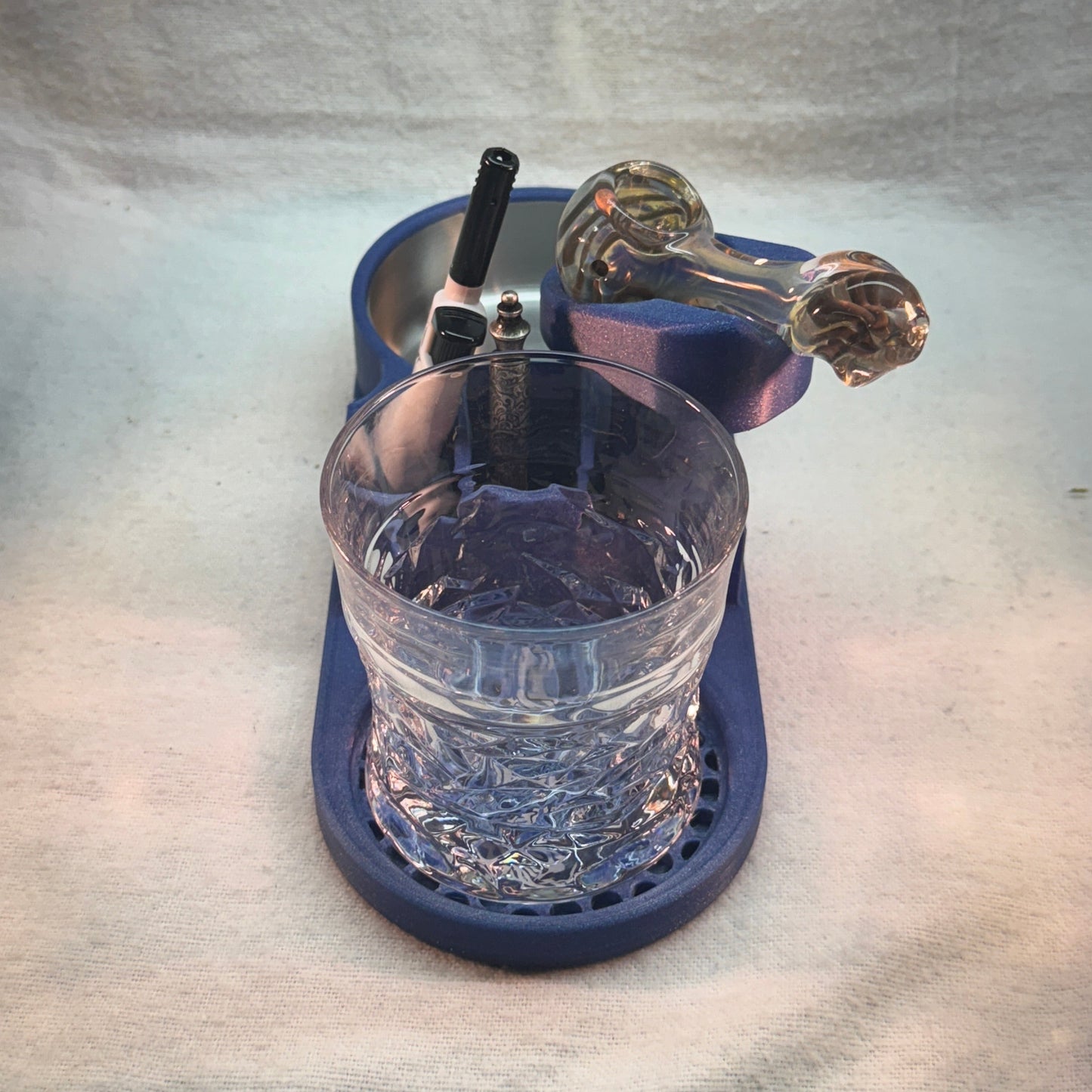 Coaster with Ashtray and Holder for your Pipe