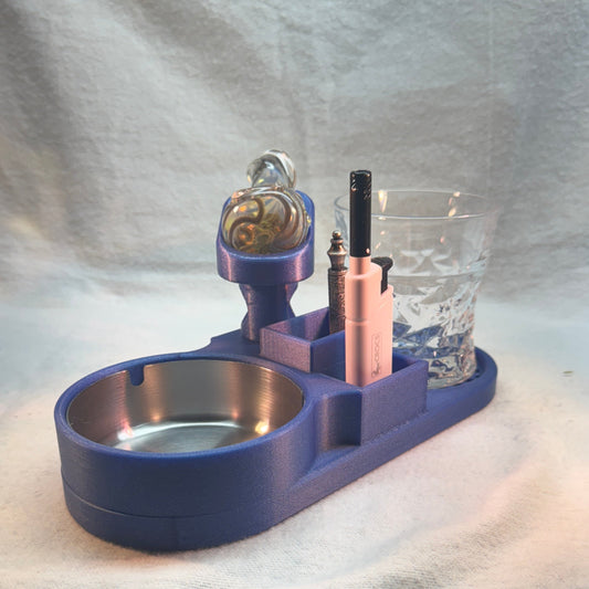 Coaster with Ashtray and Holder for your Pipe