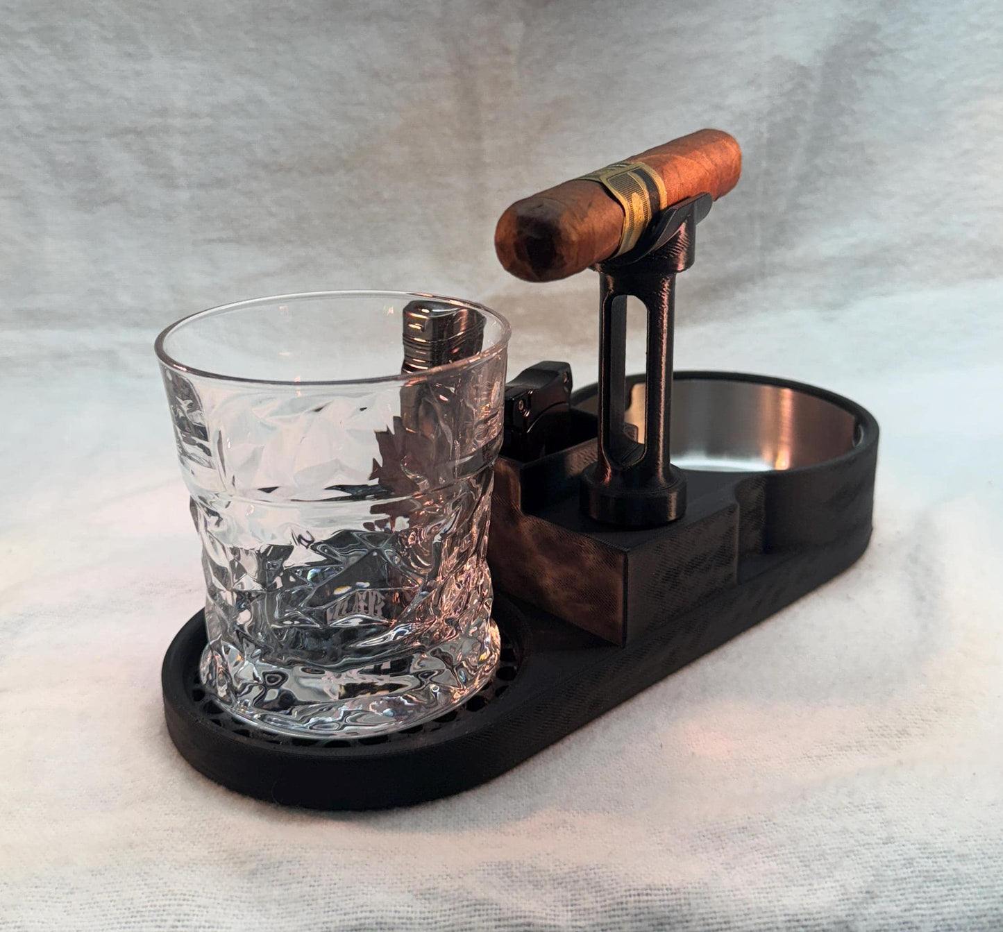 Coaster with Cigar holder and ashtray
