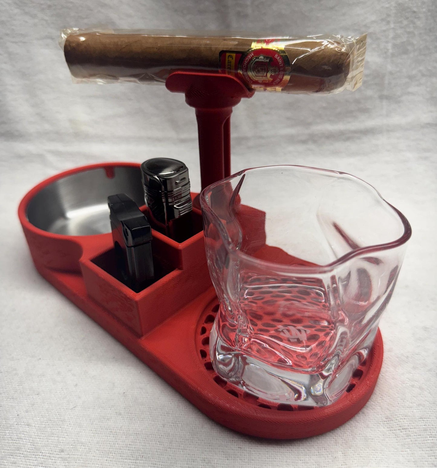Coaster with Cigar holder and ashtray