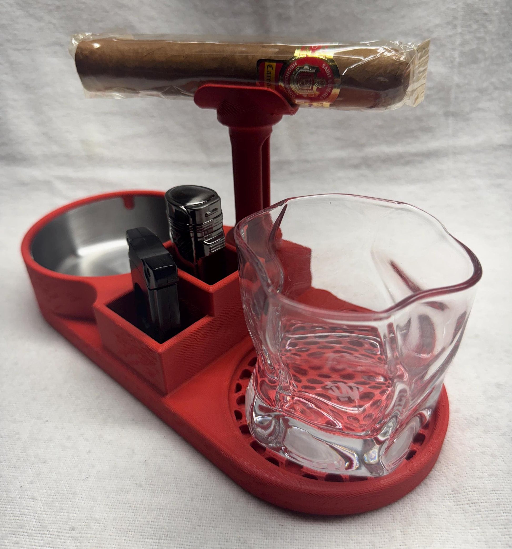 Coaster with Cigar holder and ashtray