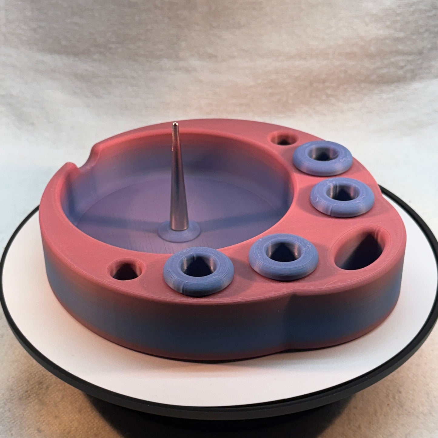 Debowler Ashtray with with holder for Glass, Lighter,
