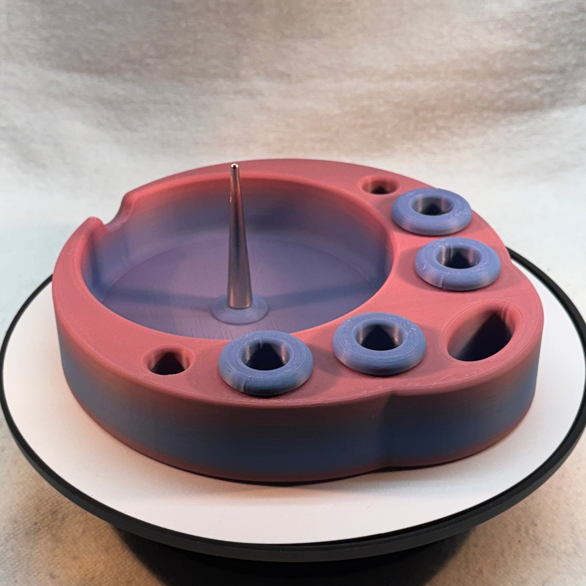 Debowler Ashtray with with holder for Glass, Lighter,