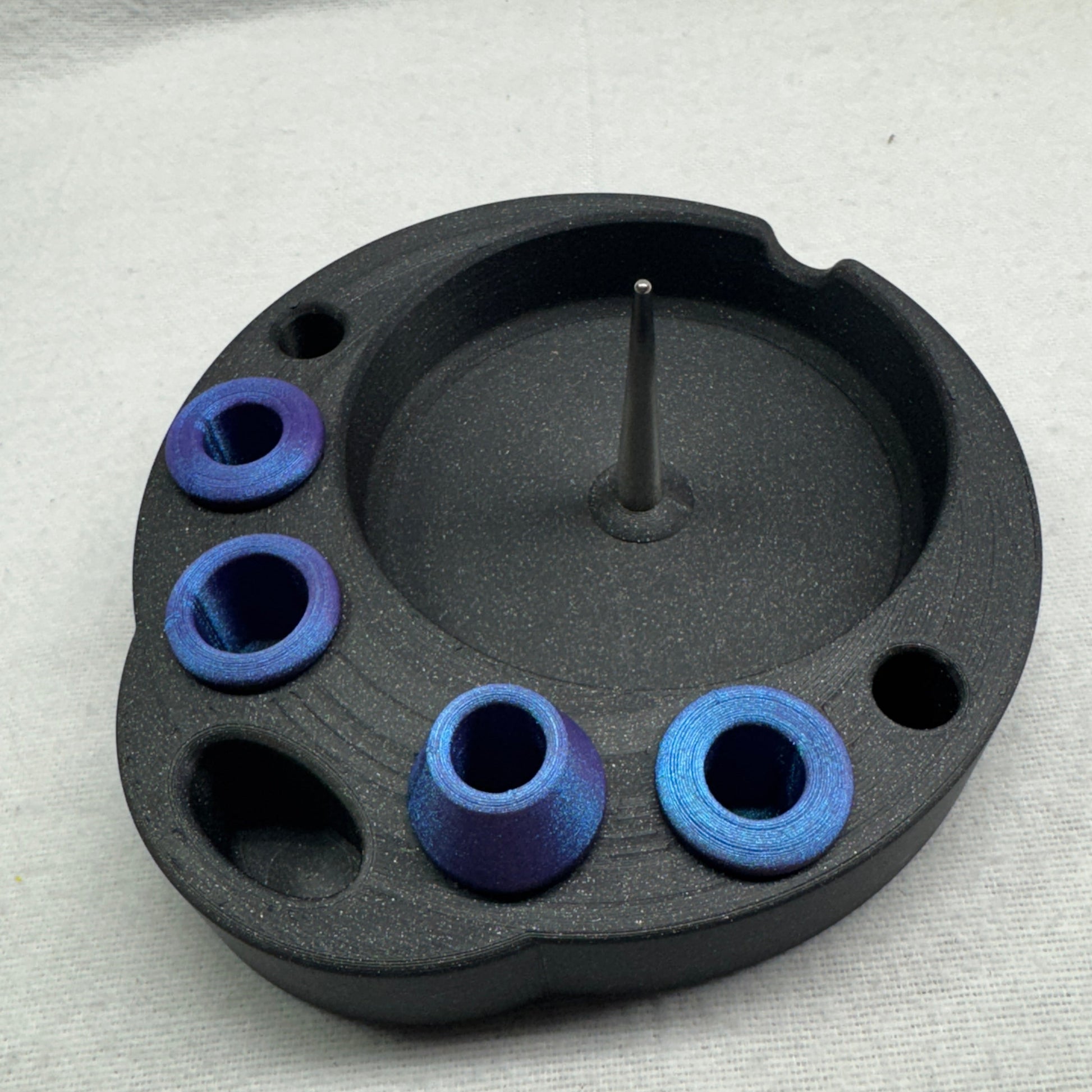Debowler Ashtray with with holder for Glass, Lighter,
