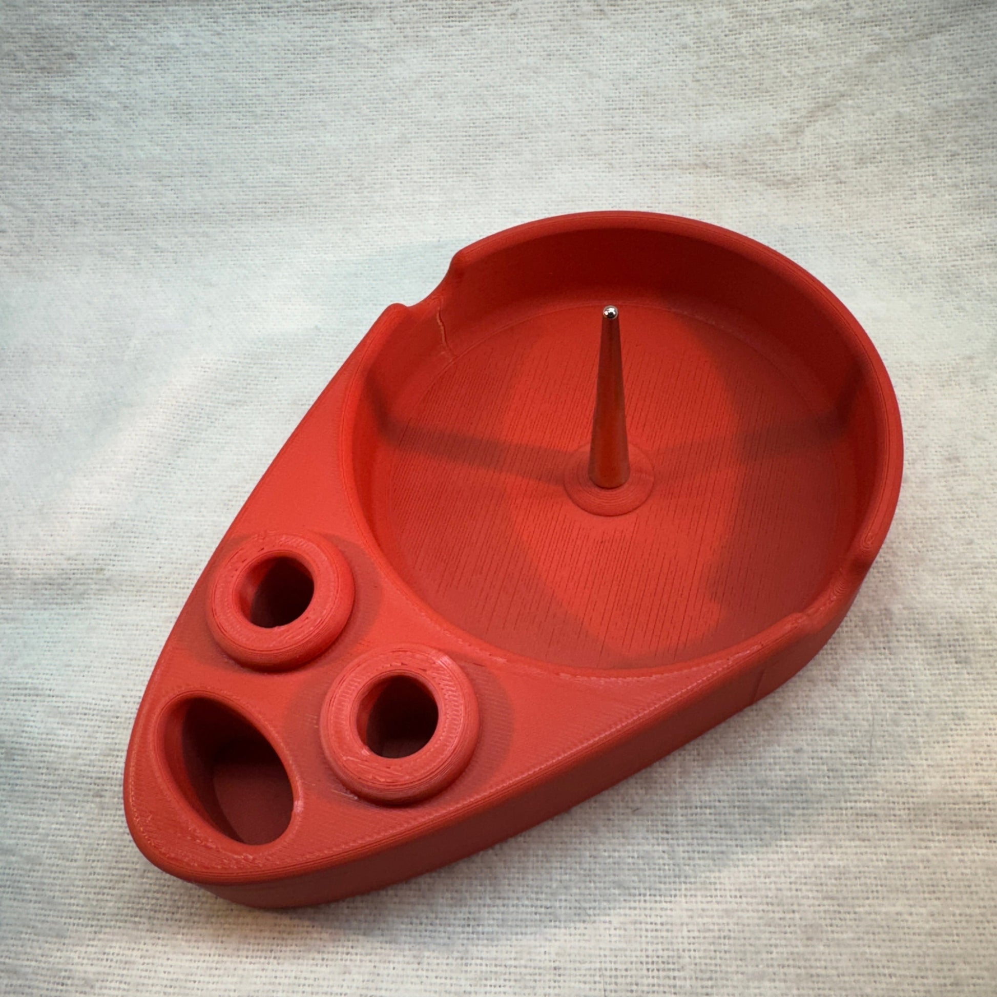 Debowler Ashtray with with holder for glass and lighter.