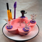 Flower Debowler Ashtray with Metal Spike.
