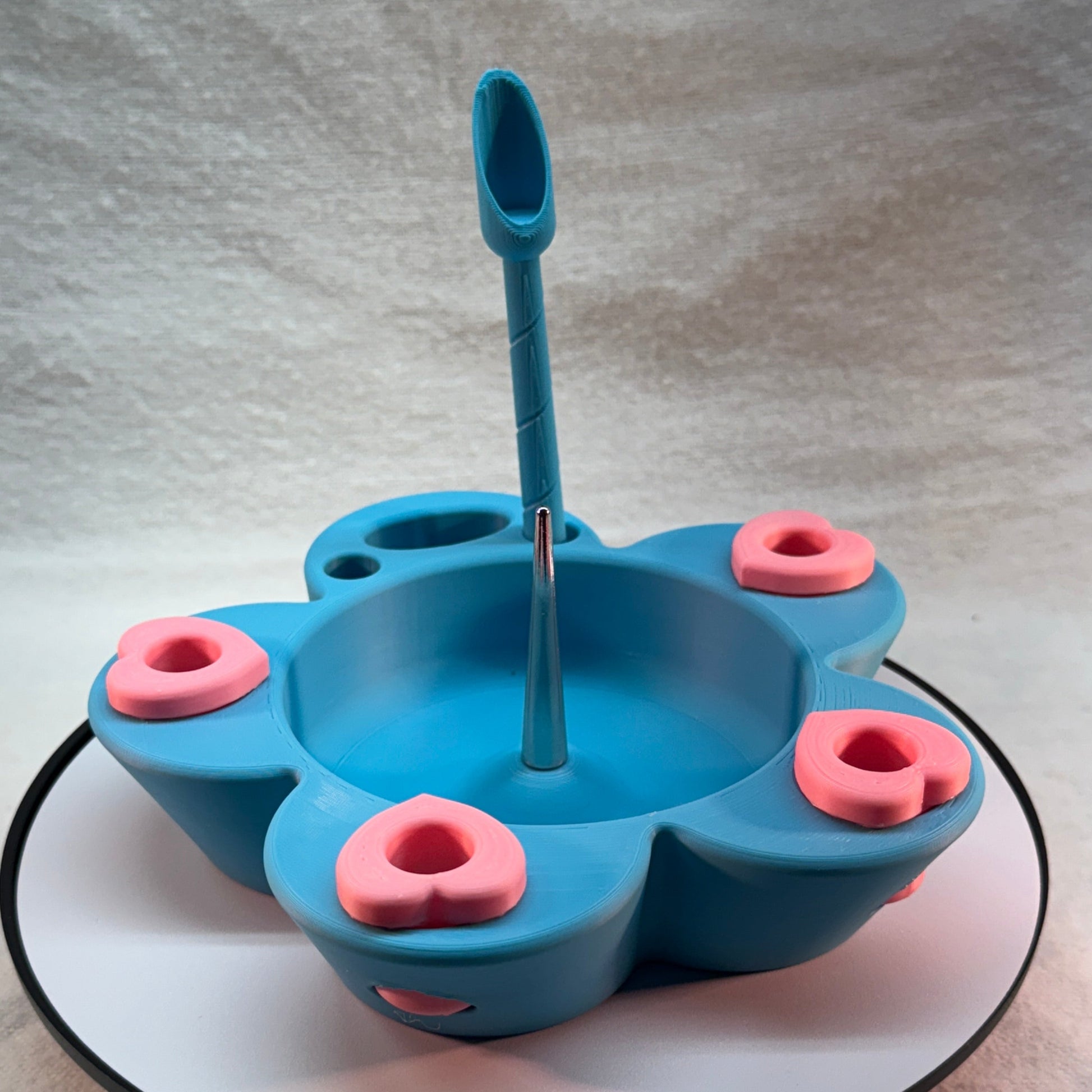 Flower Debowler Ashtray with Metal Spike.