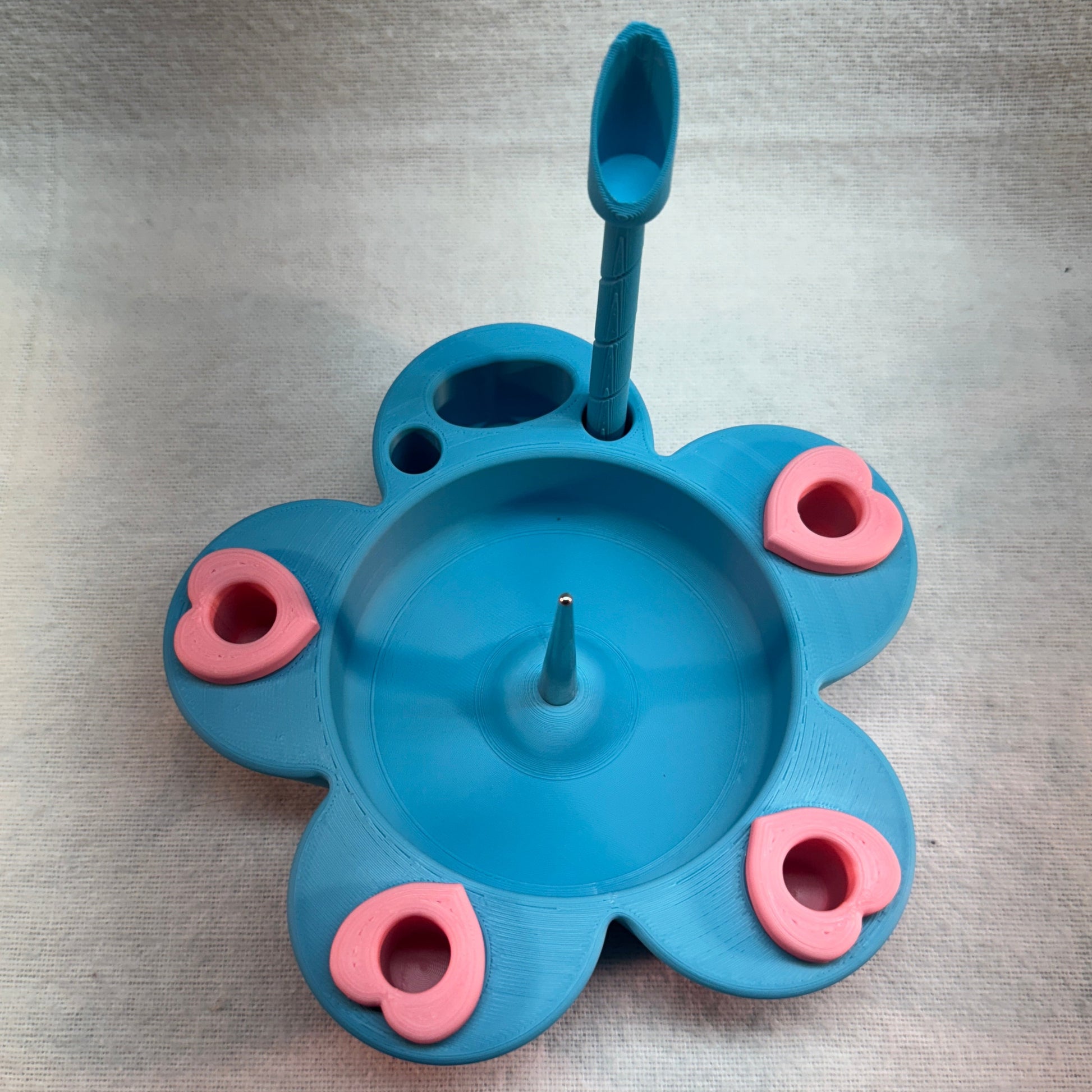 Flower Debowler Ashtray with Metal Spike.