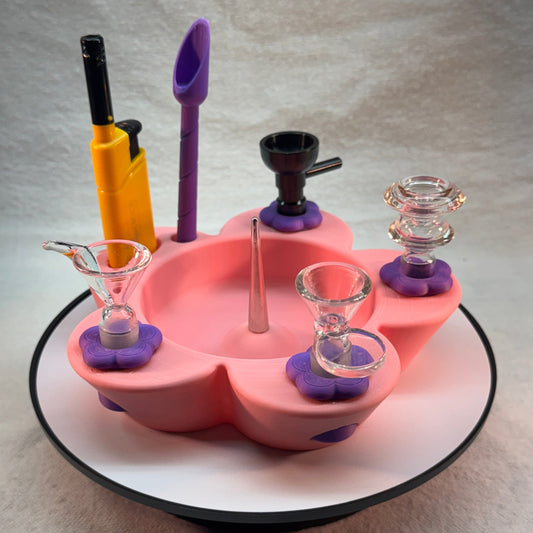 Flower Debowler Ashtray with Metal Spike.