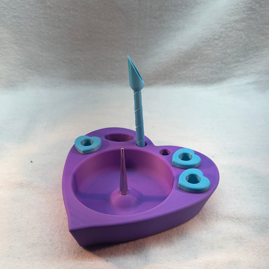 Heart Debowler Ashtray with Metal Spike