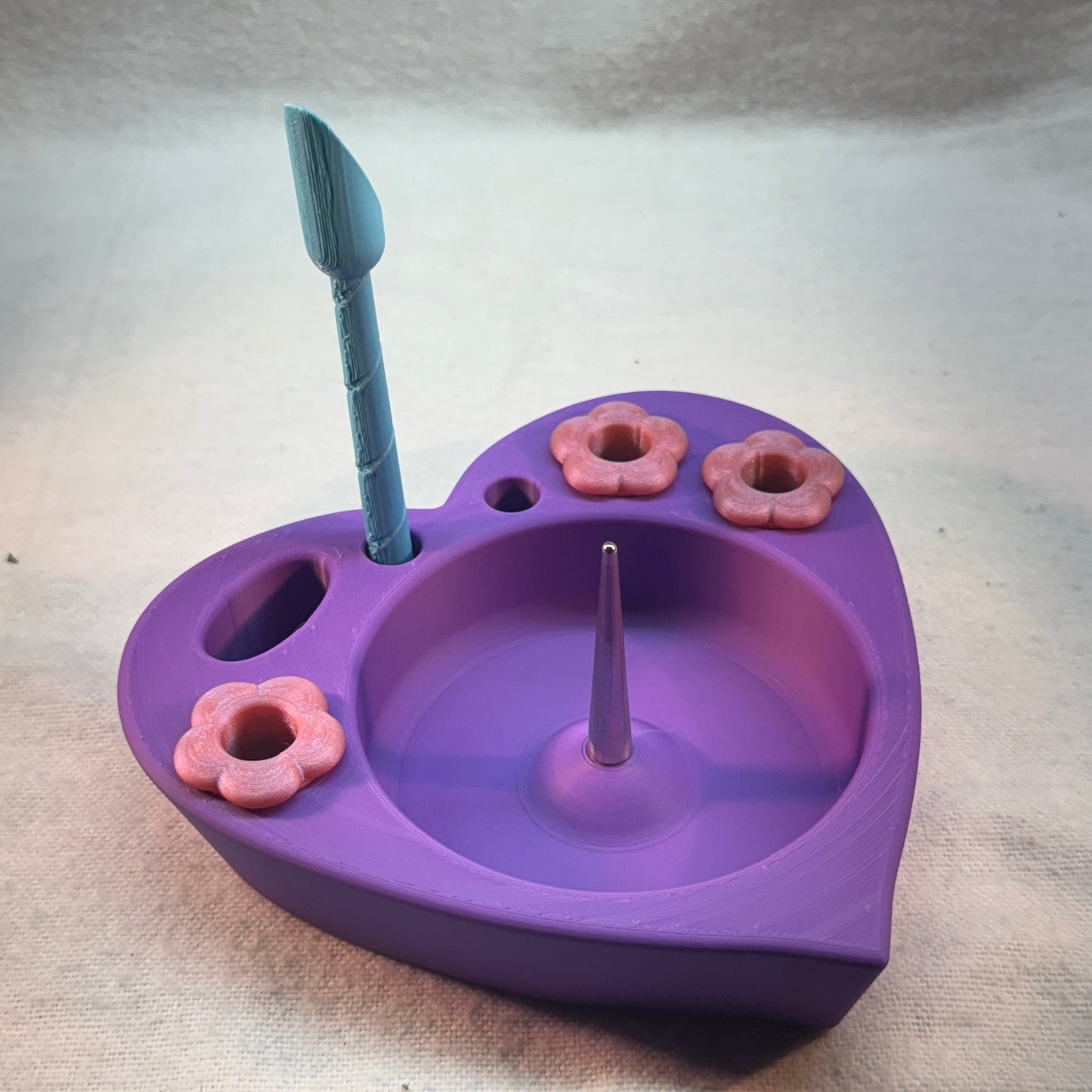 Heart Debowler Ashtray with Metal Spike