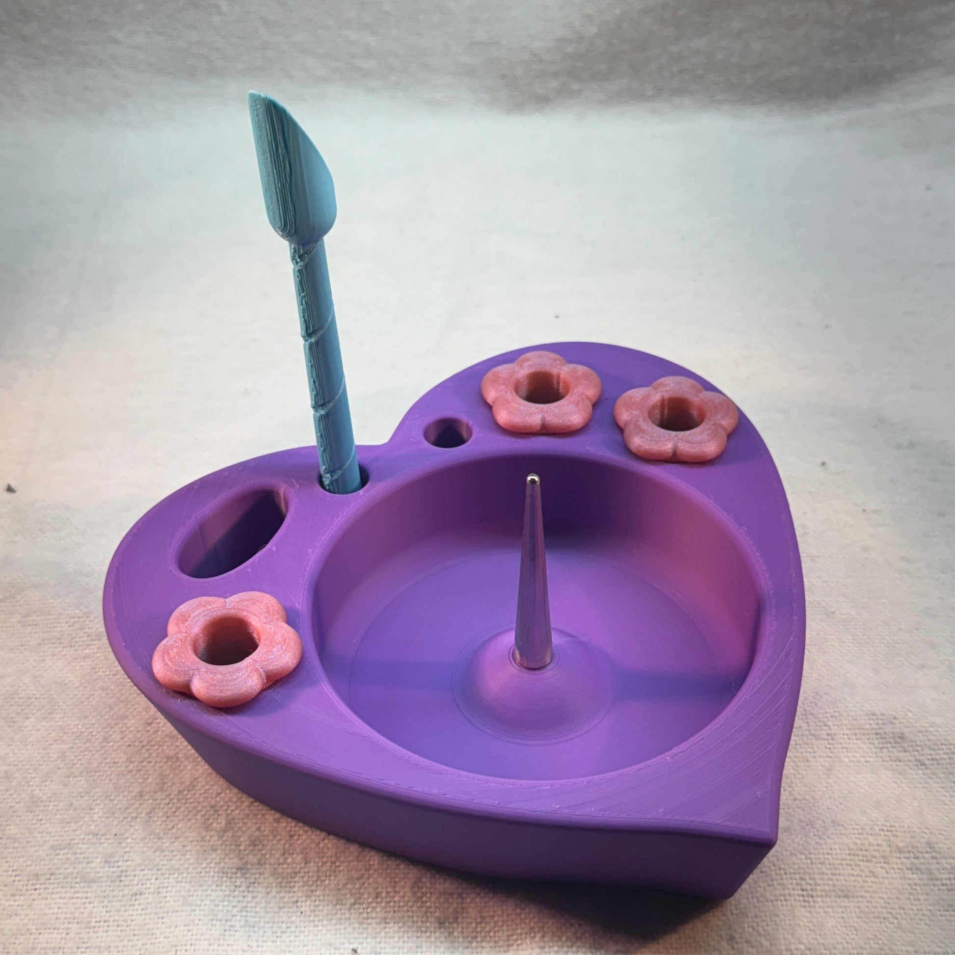 Heart Debowler Ashtray with Metal Spike