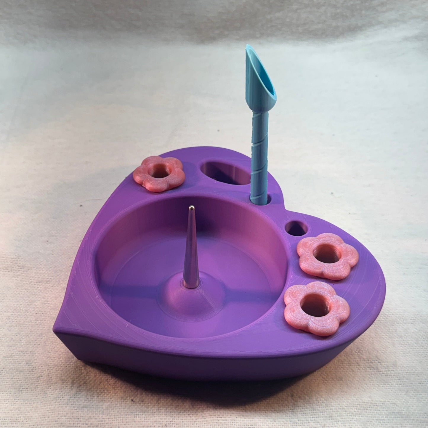 Heart Debowler Ashtray with Metal Spike