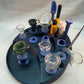 9 Piece Round Bowl Banger Stand with tool holder