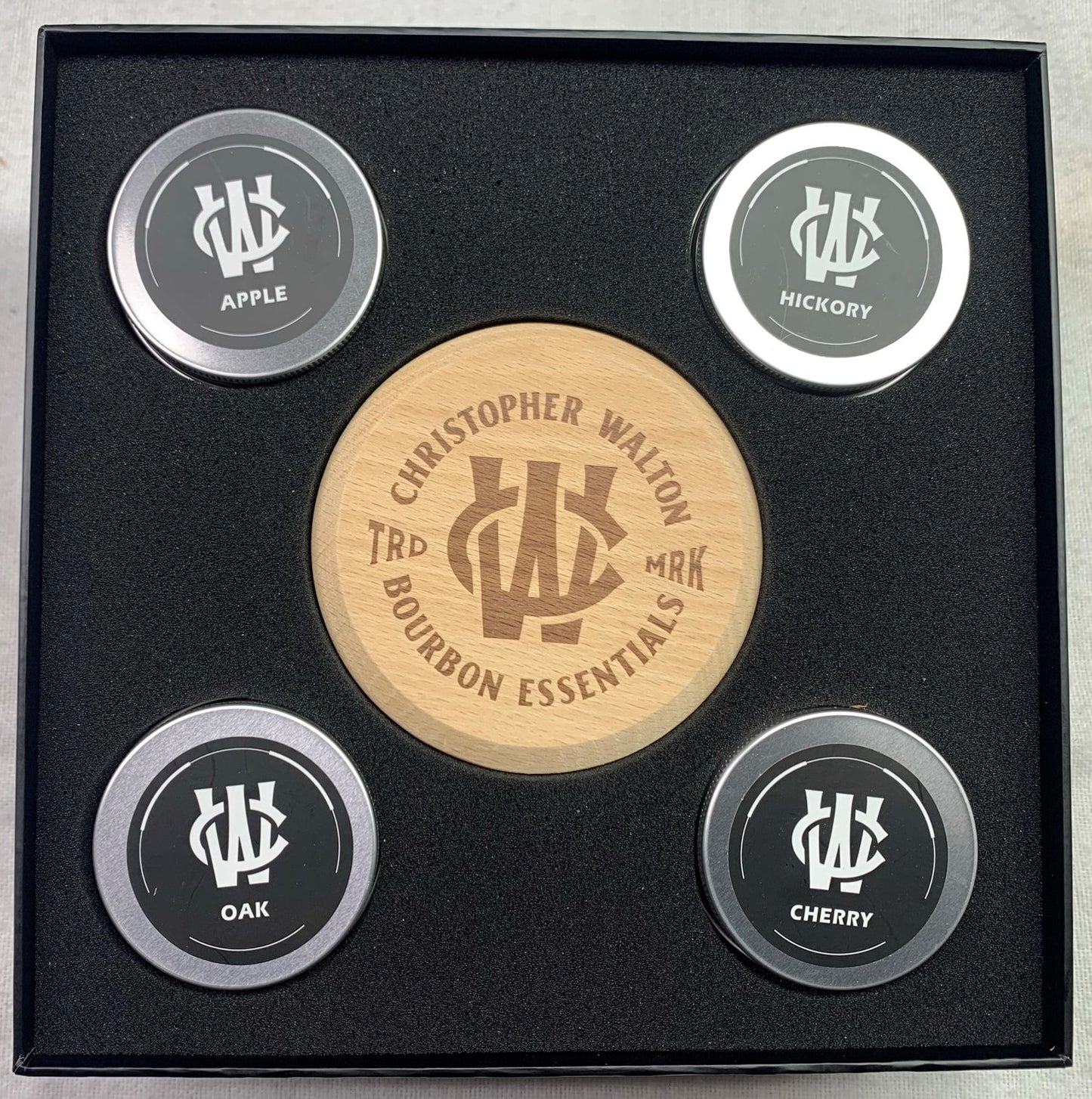 Cocktail Smoker Gift Set for the Bourbon and Whiskey Enthusiast with 4 types of Wood Chips, Cherry, Apple, Oak, and Hickory