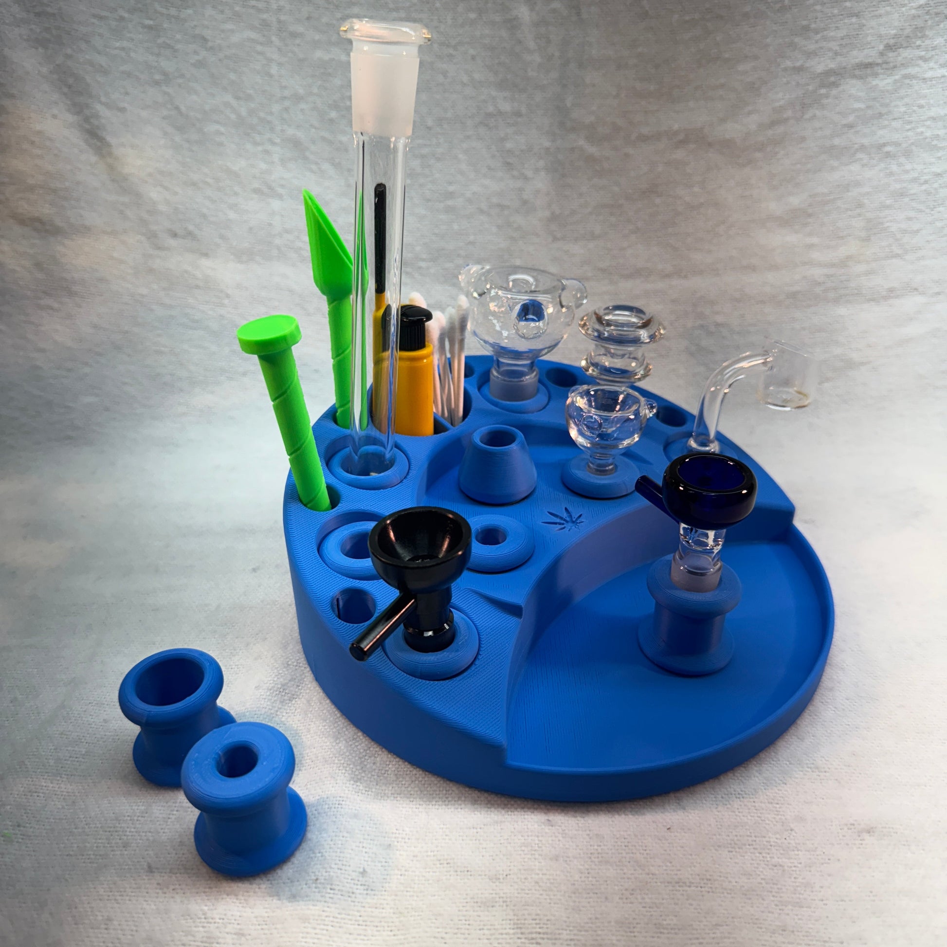 9 Piece Round Bowl Banger Stand with tool holder