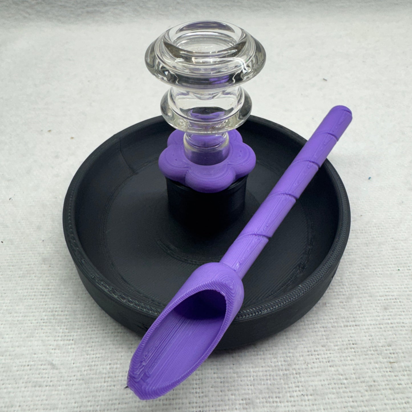 Slide Stand Catcher 10mm, 14mm, or 18mm With Spill Proof Saver Tray & Scoop