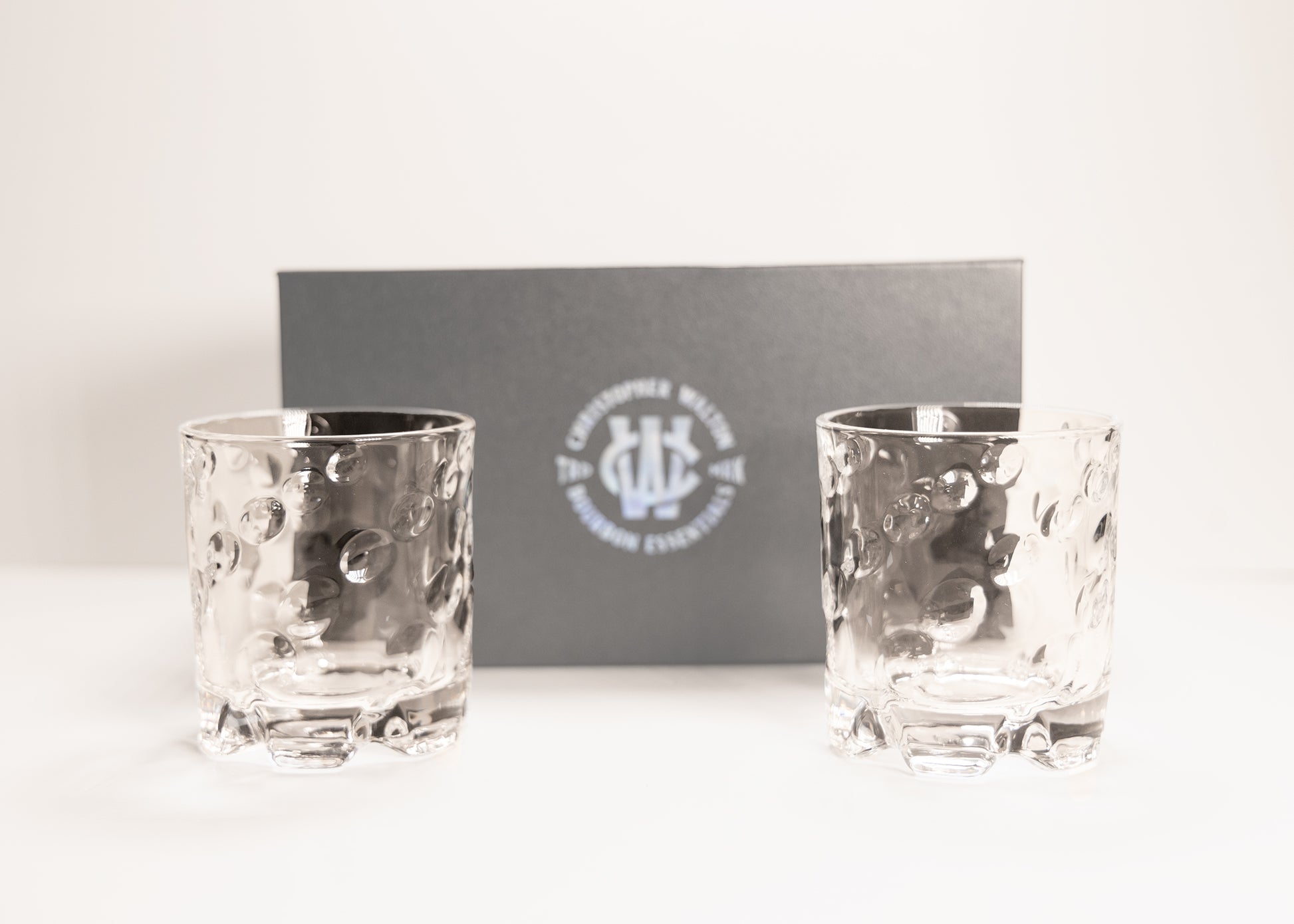 Spinning Bubbles Bourbon Rocks Glass, 8.5oz