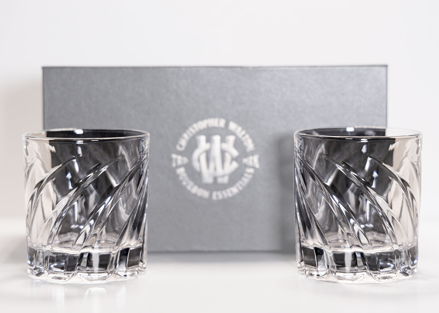 The Twisted Spinning Bourbon Rocks Glass, 8.5oz