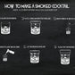 Cocktail Smoker Gift Set for the Bourbon and Whiskey Enthusiast with 4 types of Wood Chips, Cherry, Apple, Oak, and Hickory