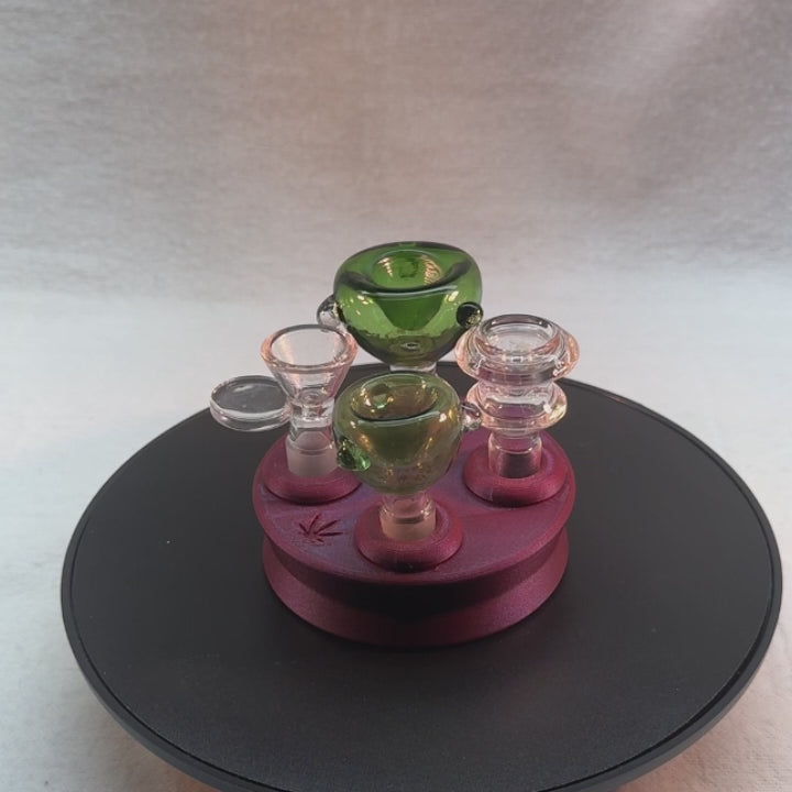 4 Piece Round Bowl Stand for 10mm, 14mm, 18mm