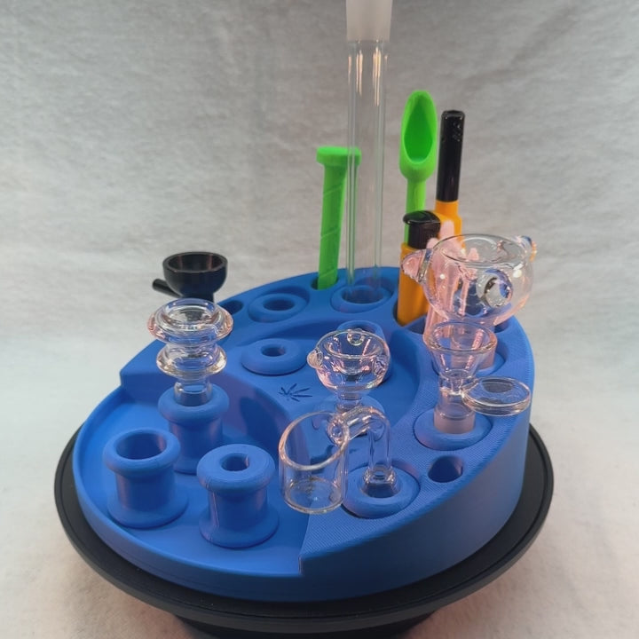 9 Piece Round Bowl Banger Stand with tool holder