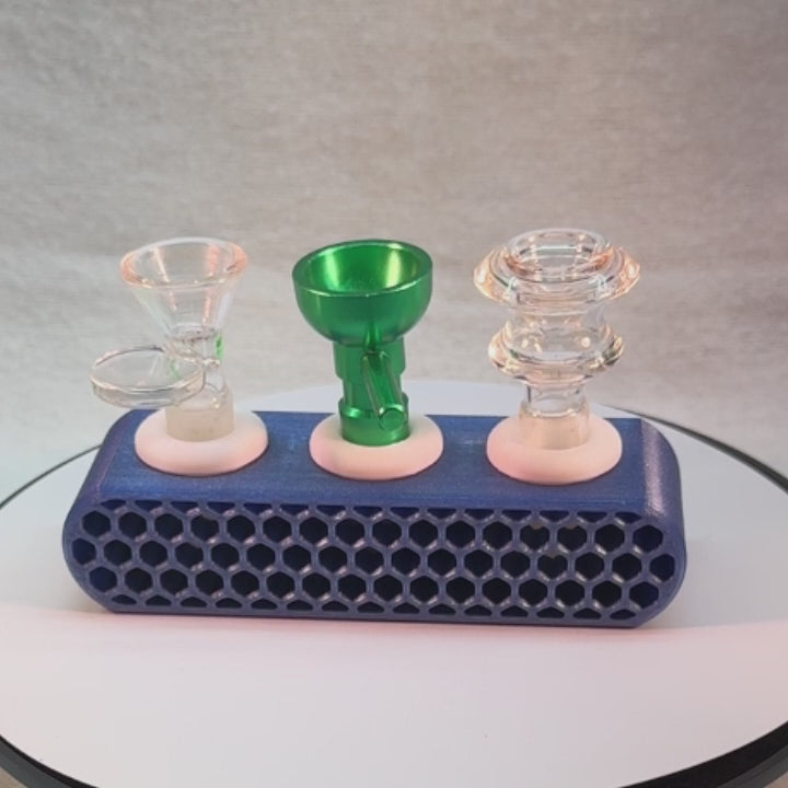 Banger Bowl Stand honeycomb style