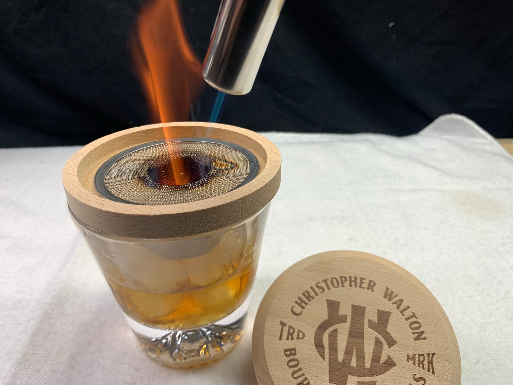 Cocktail Smoker Gift Set for the Bourbon and Whiskey Enthusiast with 4 types of Wood Chips, Cherry, Apple, Oak, and Hickory
