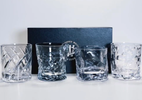 Spinning Whisky Glass Whiskey Tumblers, Old Fashioned Scotch & Bourbon  Glasses